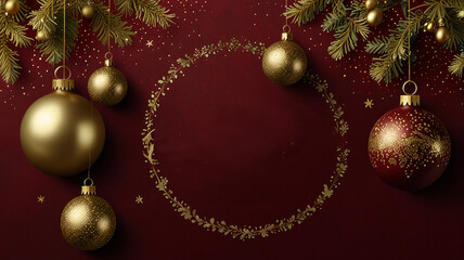 Elegant Merry Christmas Foil Stamped Design