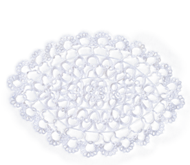 a crocheted doily