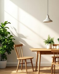 Scandinavianstyle living room with soft pastel walls