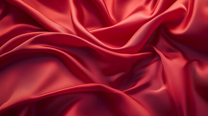 Obraz premium Floating elegant red fabric