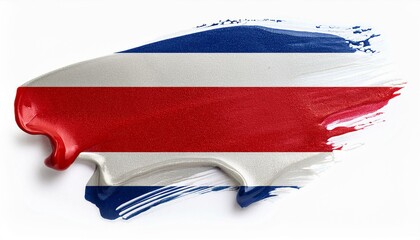 絵の具とコスタリカの国旗(Paint of the Costa Rica flag.)
