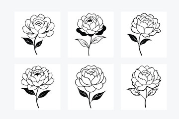 Flower Colorful Vector Art Illustration Design Image Set - Vibrant Floral Art for Creative Projects