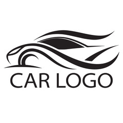 car silhouette logo design, modern and simple concept. 
