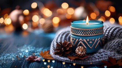 Handmade Candle Making Kits, vibrant colors, close-up, cozy setting, photography