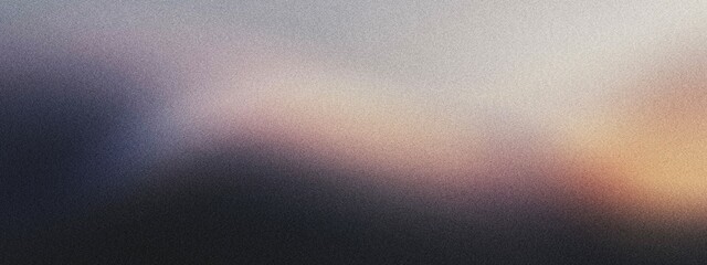 A curved arc of light with a gradient blending from pale peach to indigo, noise texture effect