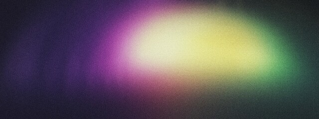 Obraz premium A curved arc of light with a gradient blending from lime green to royal purple, noise texture effect