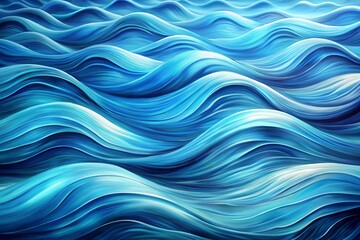 Fototapeta premium The image is a beautiful blue wave with a lot of detail