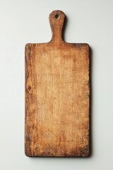 Fototapeta premium Message display board in simplistic wood, high-resolution, on a neutral background.