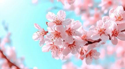 Delicate Pink Cherry Blossoms