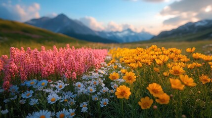 Mountain Meadow Sunset
