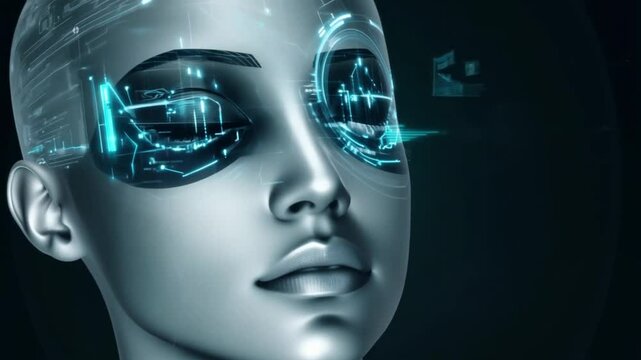 Exploring the future of artificial intelligence through digital visuals and robotic design