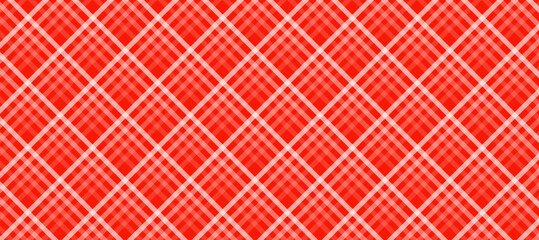 Red and white diagonal plaid background