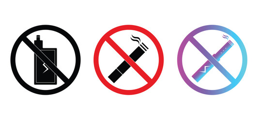 No smoking icon, Smoking prohibition,No drug,Stop drugs, Public places vector,flag