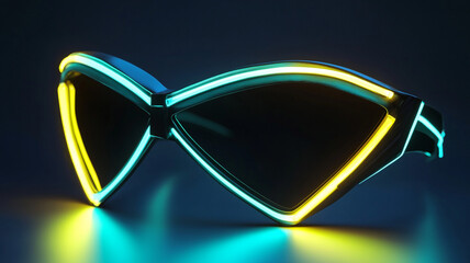 futuristic neon sunglasses