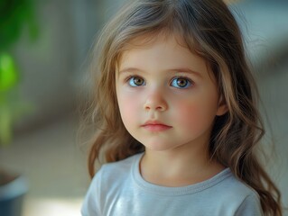 portrait of a little girl