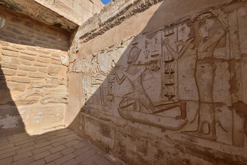 Medinet Habu is the most famous landmark in Luxor, Egypt