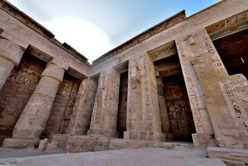 Medinet Habu is the most famous landmark in Luxor, Egypt