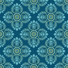 damask pattern with a classic floral design.African embroidery patterns, paisley, boho, floral ikat, ethnic floral designs, ikat sari, ikat patterns and ethnic patterns.