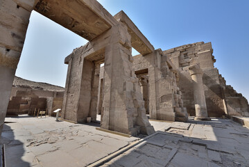 Kom Ombo temple and the Crocodile Museum is the most famous landmark in Aswan, Egypt
