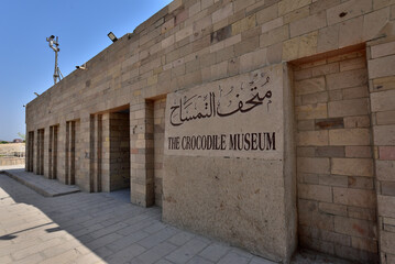 Kom Ombo temple and the Crocodile Museum is the most famous landmark in Aswan, Egypt
