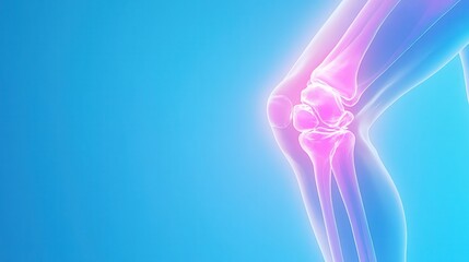3d rendered illustration - knee anatomy