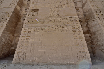 Medinet Habu is the most famous landmark in Luxor, Egypt