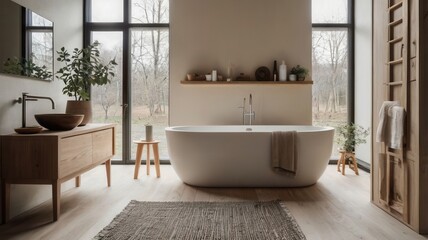 a white scandinavian bathroom