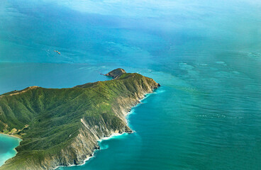 Naklejka premium Ruapara Bay, Marlborough Sounds, South Island, New Zealand, Oceania.