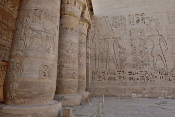 Medinet Habu is the most famous landmark in Luxor, Egypt