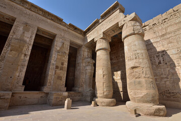 Fototapeta premium Medinet Habu is the most famous landmark in Luxor, Egypt