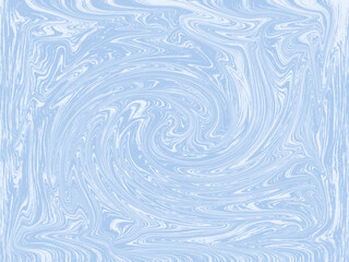 This elegant abstract background features a color palette with shades of blue. This design is filled with swirling shapes and patterns