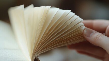 Blank Book Pages Open for Writing and New Ideas