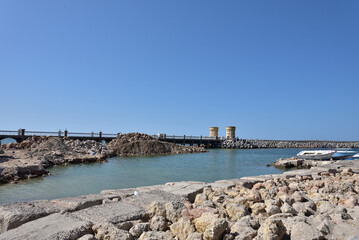 The Citadel of Qaitbay is the most famous landmark in Alexandria, Egypt