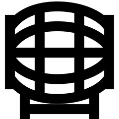 barrel black outline icon