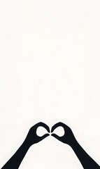 Fototapeta premium heart in hands,Both_hands_are_open_and_there_is_a_heart_shape_between, generation AI