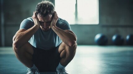 Fototapeta premium Mental health services focused on helping athletes balance performance with emotional and mental care.