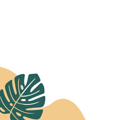 Monstera Leaf Corner