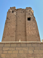 Kom Ombo temple and the Crocodile Museum is the most famous landmark in Aswan, Egypt
