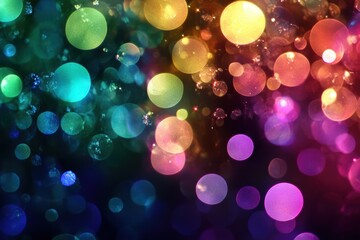 Captivating bokeh lights in vibrant colors