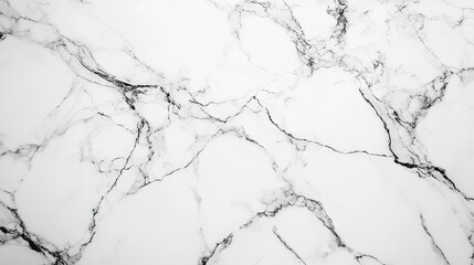 Obraz premium Elegant White Marble Background with Black Veins