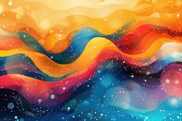 abstract background in colors and patterns for Navaratri 