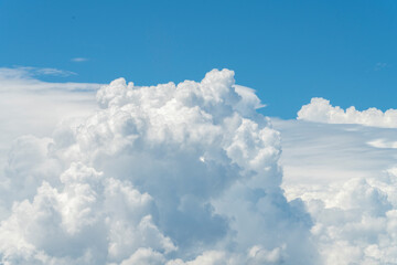 This picture is of clouds on a clear day.