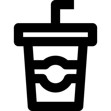 recommend clip art: drink black outline icon