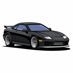 Fototapeta premium sports car vector illustration on a white background 