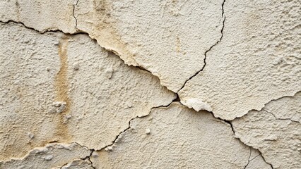 Obraz premium Cracked plaster texture on stone wall background