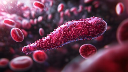 Fototapeta premium Detailed Illustration of Pancreas Function