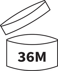 Period after opening. Pao cosmetic icon open month life.