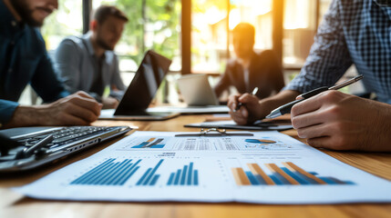 Team collaboration on financial analysis