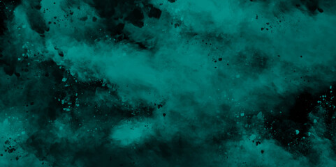 Abstract blue water color hand painted art victor illustration. Dark blue painted smoky textured black color powder explosion. Black and pink Smoke background elegant luxury space with stars.	
