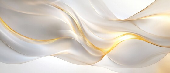 Elegant Abstract Background with Flowing Curves
